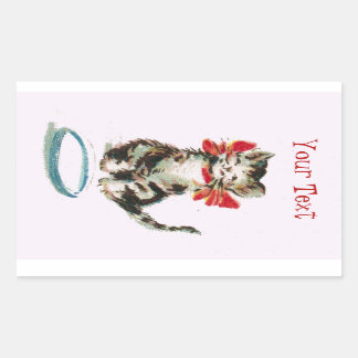 Personalisierter viktorianischer Sticker mit Tabby
