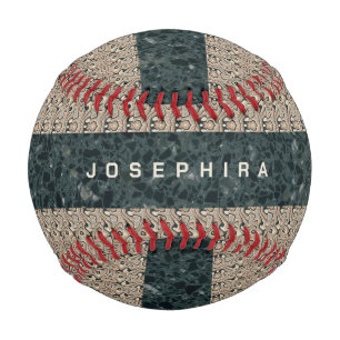 Personalisierter Vintage-Abstrakter Quarzstein Nat Baseball