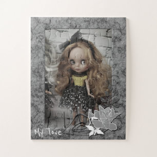 Personalisierter, vintage Bilderrahmen Puzzle