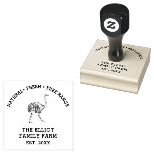 Personalisierter Vintage-Familienbauernhof  Gummistempel