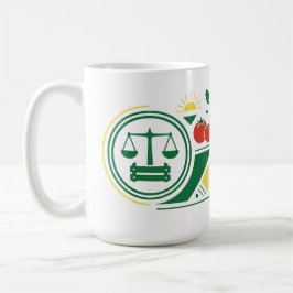 Personalisierter Vintage-Frischmarkt-Stempel-Foto Kaffeetasse