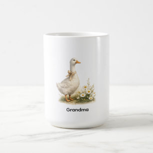 Personalisierter Vintage-Gans-Oma-Becher Kaffeetasse