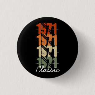 Personalisierter Vintage-Geburtstag Button