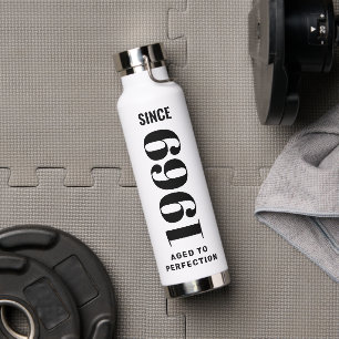 Personalisierter Vintage Geburtstag gealtert auf P Trinkflasche