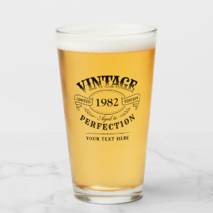 Personalisierter Vintage Geburtstag - gealtert bis Glas