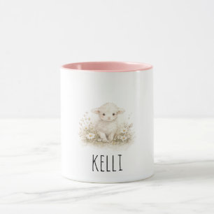 Personalisierter Vintage-Lamm-Becher Tasse