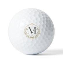 personalisierter vintage Monogramm Golfball
