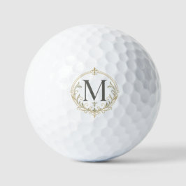 personalisierter vintage Monogramm Golfball
