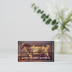 Personalisierter Vintage-Shorthorn-Bulle Visitenkarte