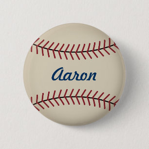 Personalisierter Vintage-Sport-Baseball-Knopf Button