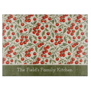 Personalisierter Vintage-Tomaten-Garten Schneidebrett