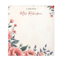 Personalisierter Vintager Blumenakzent