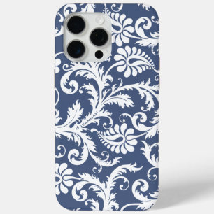 Personalisierter Vintager Damask kann Farbe ändern iPhone 15 Pro Max Hülle