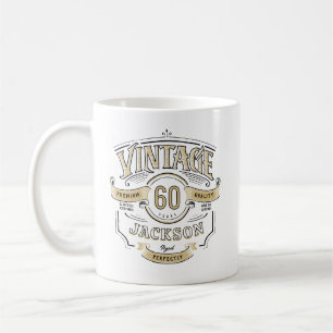 Personalisierter Vintager Geburtstag bis Vollendun Kaffeetasse