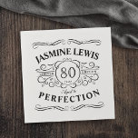 Personalisierter Vintager Geburtstag bis Vollendun Serviette<br><div class="desc">Schwarz-Weiß-Spaß Vintag,  bis Vollendung Geburtstagsnapkins für Erwachsene,  ideal für jedes Jahr Geburtstagsfeiern,  oder andere Anlässe. Passen Sie es mit Ihrem eigenen Namen und Text an.</div>