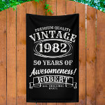 Personalisierter Vintager Geburtstag bis zur Perfe Banner<br><div class="desc">Erhöhen Sie Ihre Geburtstagsfeier mit unserem Personalisierten Vintagen Geburtstagsbanner Aged to Perfection. Dieses Banner eignet sich ideal für Geburtstagspartys mit Whiskey-Motiven und strahlt einen klassischen Vintagen Charme aus, der den Ton für eine stilvolle und unvergessliche Veranstaltung Set. Mit dem Motiv "Aged to Perfection" ist dieses Banner ein idealer Hintergrund für...</div>