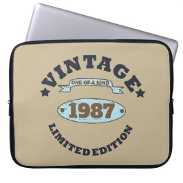 Personalisierter Vintager Geburtstag Laptopschutzhülle