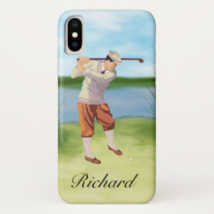 Personalisierter Vintager Golfspieler durch den Case-Mate iPhone Hülle
