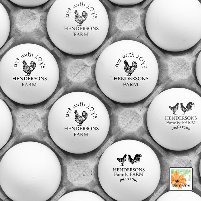 Personalisierter, VINTAGER Hennenbetrieb Gummistempel (Von Creator hochgeladen)