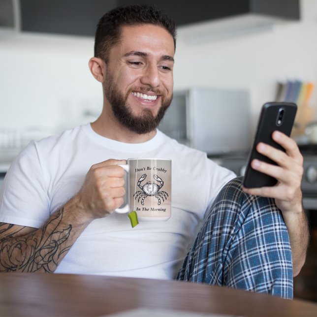 Personalisierter Vintager Krabbenstrand Sonnenunte Kaffeetasse (Von Creator hochgeladen)