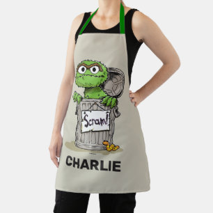 Personalisierter Vintager Oscar der Grouch Scram Schürze