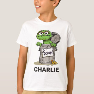 Personalisierter Vintager Oscar der Grouch Scram T-Shirt