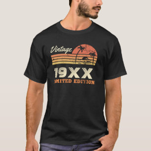 Personalisierter Vintager Retro-Geburtstag-T - Shi T-Shirt