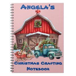 Personalisierter Vintager Stall, Lieferwagen LKW-B Notizblock