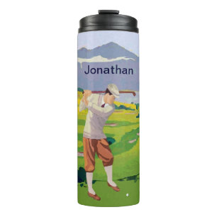 Personalisierter Vintager Stil Thermosbecher