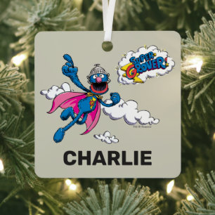 Personalisierter Vintager Super Grover Ornament Aus Metall