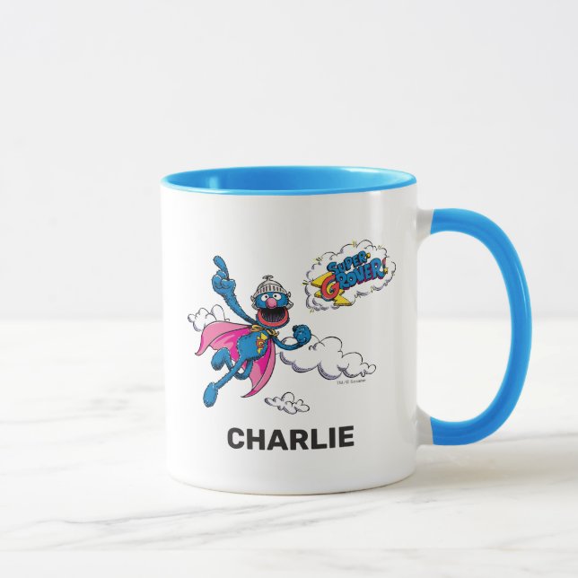 Personalisierter Vintager Super Grover Tasse (Rechts)