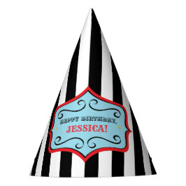 Personalisierter Vintager Zirkus-Party-Hut Partyhütchen