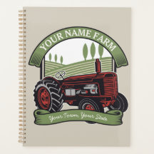 Personalisierter Vintager Zugmaschine Land Bauer