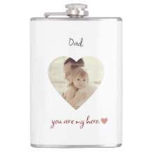 Personalisierter Vinyl-Wrapped Flask für den Vater