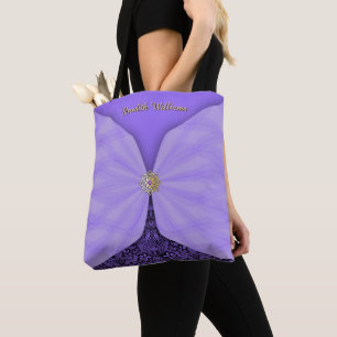 Personalisierter violetter Juwel-Textil-Illusion