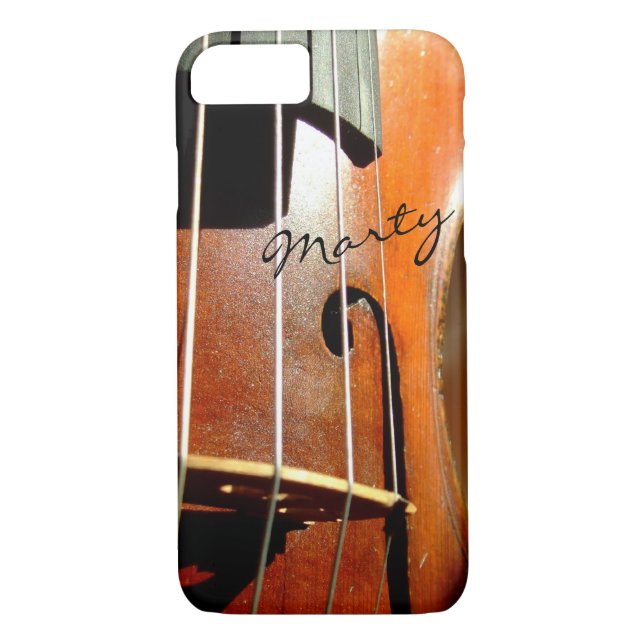 Personalisierter Violinen-Musik iPhone 7 Fall Case-Mate iPhone Hülle (Rückseite)