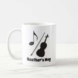Personalisierter Violinist-Musikgeschenk für Violi Kaffeetasse