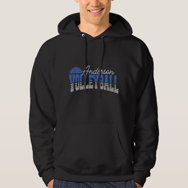 Personalisierter Volleyball Spieler ADD NAME Team  Hoodie (Vorderseite)