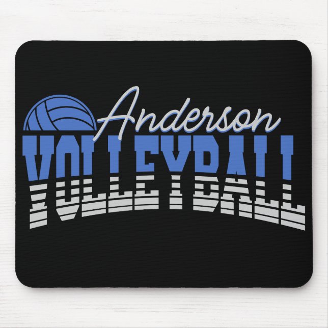 Personalisierter Volleyball Spieler ADD NAME Team  Mousepad (Vorne)