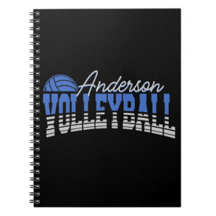 Personalisierter Volleyball Spieler ADD NAME Team  Notizblock