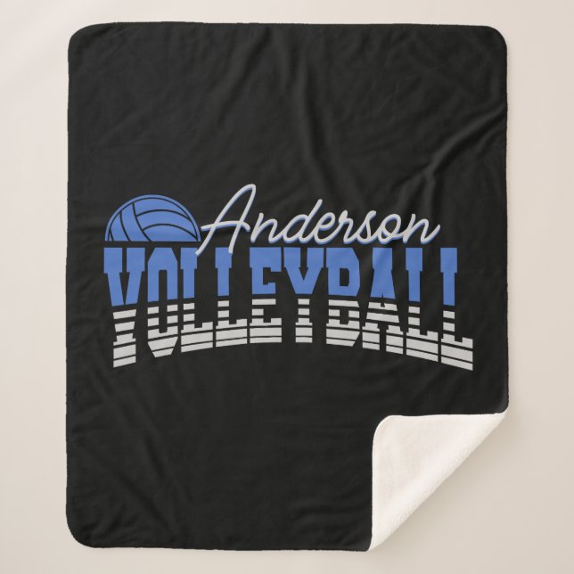 Personalisierter Volleyball Spieler ADD NAME Team  Sherpadecke (Vorderseite)