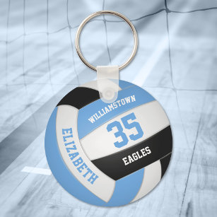 personalisierter Volleyball-Teamname Schlüsselanhänger