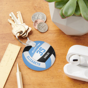 personalisierter Volleyball-Teamname Schlüsselanhänger