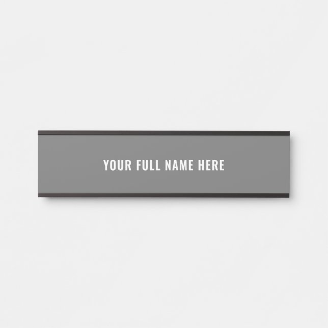 Personalisierter vollständiger Name Tür Farbe sign Türschild (Vorderseite )