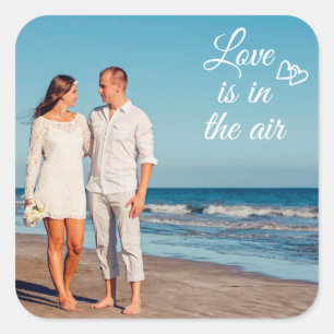 Personalisierter Vorlagenaufkleber für kundenspezi Quadratischer Aufkleber