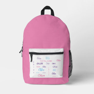 Personalisierter Vorname Bedruckter Rucksack