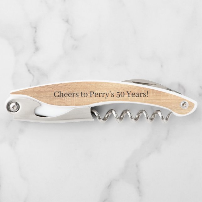 Personalisierter Vorschlag Bachelor Party Hochzeit Kellnermesser (Vorderseite)
