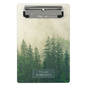 Personalisierter Waldnebel Mini Klemmbrett