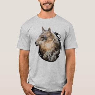 Personalisierter Waldwolf-Entwurf T-Shirt