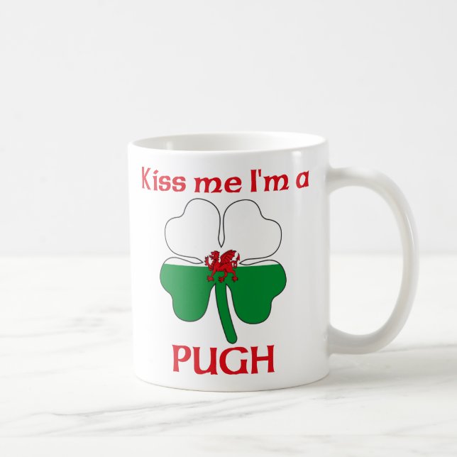 Personalisierter Waliser küssen mich, den ich Pugh Kaffeetasse (Rechts)